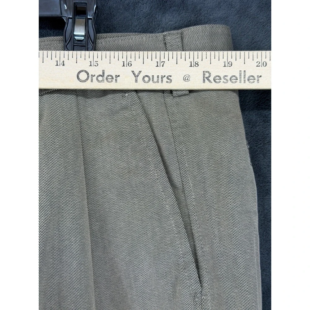 Haggar Black Label‎ BL2K Khakis Mens 40x32 Toffee Pleated Classic Fit Pants NEW